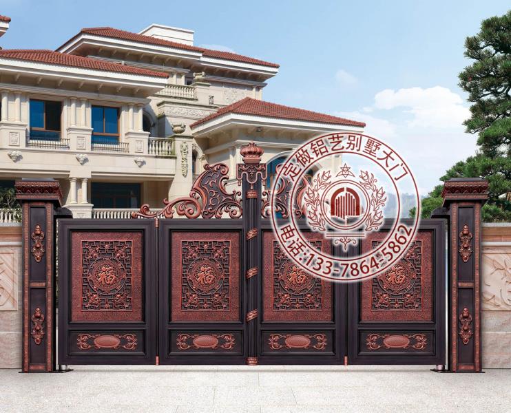 别墅围墙大门的设计的中国园林大门